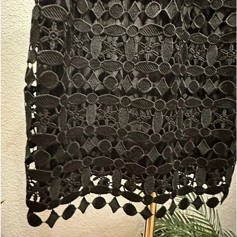 Michael Kors geometric floral lace dress size 0 - Picture 9 of 16